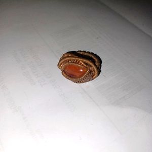 Wire wrap copper ring. Third eye. Size 8